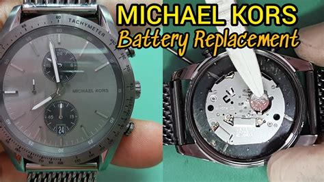 how to change michael kors watch battery at home|Michael Kors smartwatch battery replacement.